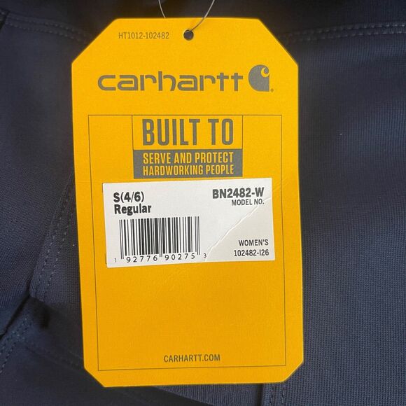 NEW Carhartt Force Fitted Midweight Utility Legging Blue BN2482-W Womens Small - Picture 5 of 5